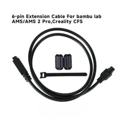 Robo90 - Bambu Lab AMS 6-pin Extension Kablo - AMS, AMS Pro, Creality CFS Uyumlu - 1.5 Metre
