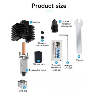 Bambu Lab X1, X1C, P1P, P1S Hotend Seti V2.0