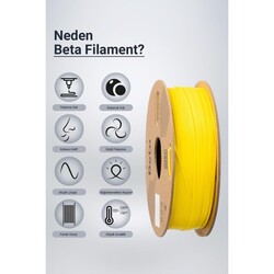 Beta PLA+ Filament Cyber - Sarı - Thumbnail