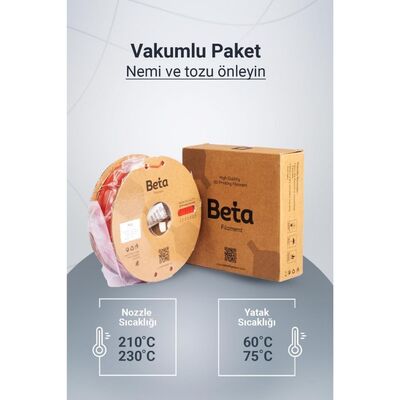 Beta PLA+ Filament - Kırmızı (Kiss Red) - 1 Kg