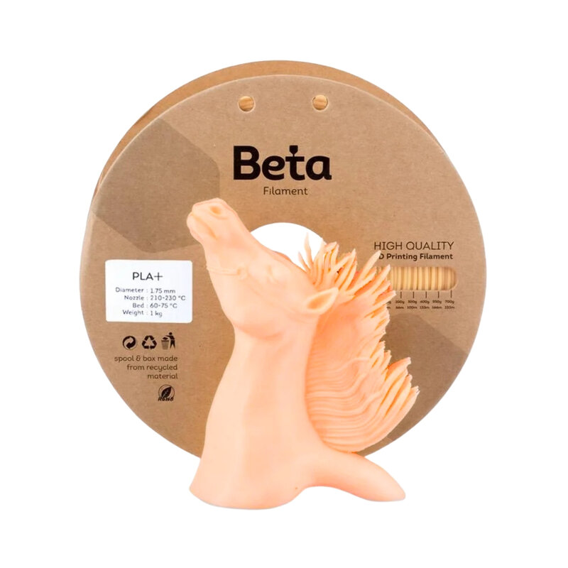 Beta PLA+ Filament - Krem (Cream) - 1 Kg