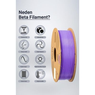 Beta PLA+ Filament - Mor (Violet Purple) - 1 Kg