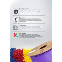 Beta PLA+ Filament - Mor (Violet Purple) - 1 Kg - Thumbnail