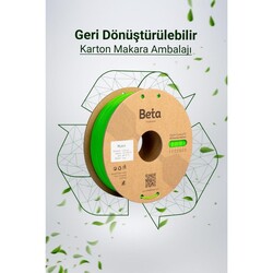 Beta PLA+ Filament - Neon Yeşil (Fluorescent) - 1 Kg - Thumbnail