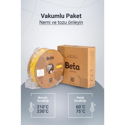 Beta PLA+ Filament - Sarı (Cyber Yellow) - 1 Kg