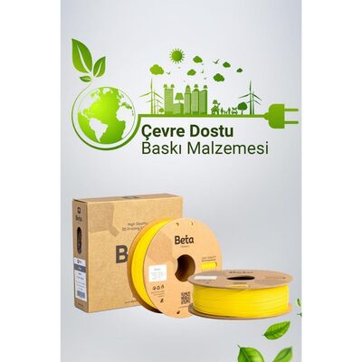 Beta PLA+ Filament - Sarı (Cyber Yellow) - 1 Kg