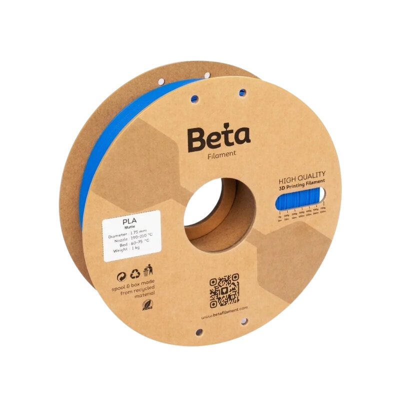 Beta - Beta PLA-Matte Filament Sapphire Blue - 1.75mm - 1 Kg