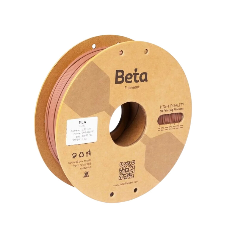 Beta PLA-Matte Filament Terracotta - 1.75mm 1 Kg