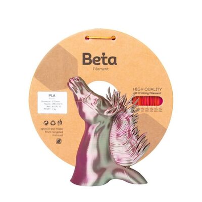 Beta PLA-Mystic Silk Filament Üç Renk Altın -Yeşil- Fuşya 1.75mm - 1Kg