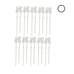 Robo90 - Beyaz Şeffaf Mantar Led (10 lu paket)