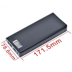 Çift USB 8'li 18650 Power Bank Pil Kutusu- Micro USB - Thumbnail