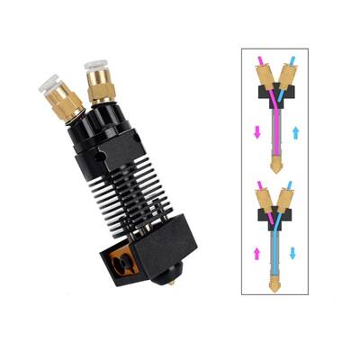 CR10(MK8) Çift Renkli Hotend Seti-Ender 3-Pro-V2 Uyumlu