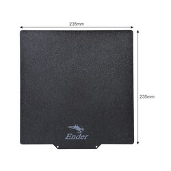 Creality Black PEI Çelik Manyetik Tabla– 235×235mm - Thumbnail