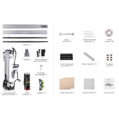 Creality Cr-Laser Falcon Lazer Gravür Makinesi - 10W