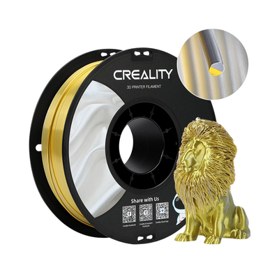 Creality CR-Silk Filament - Altın - Gümüş - 1 Kg - Çift Renkli