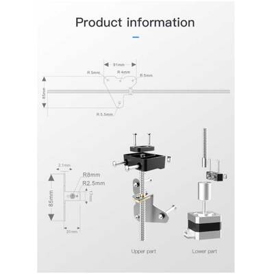 Creality Ender 3 Çift Z Ekseni Upgrade Kiti - Orijinal