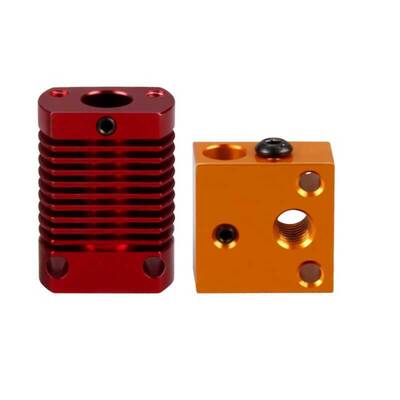 Creality Ender 3/Pro/V2 Soğutucu Gövde/Isıtıcı Blok-MK8-CR10-Red