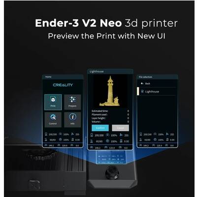 Creality Ender 3 V2 NEO 3D Yazıcı - Yeni Versiyon