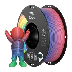 Creality Ender PLA+ Filament Rainbow 1.75mm 1kg - Thumbnail
