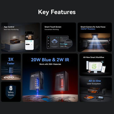Creality Falcon A1 Pro 20W Lazer Gravür ve Kesici