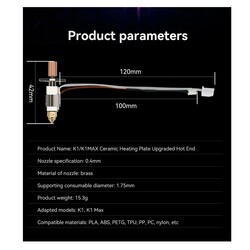 Creality K1 - K1 Max Geliştirilmiş Tam Hotend Seti - Thumbnail