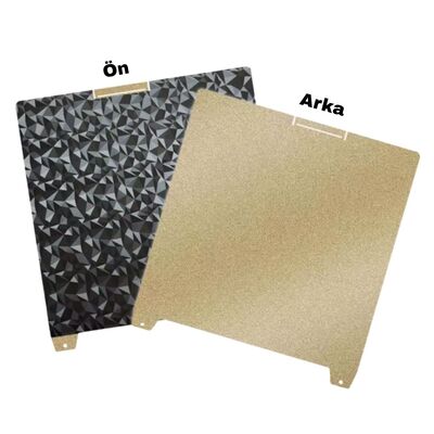 Creality K2 Plus Çift Taraflı PEO - PEI Kaplı Manyetik Tabla - 370x370mm