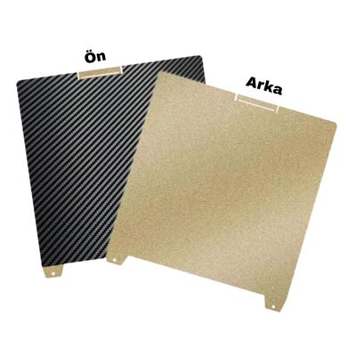 Creality K2 Plus Çift Taraflı PET - PEI Kaplı Manyetik Tabla - 370x370mm