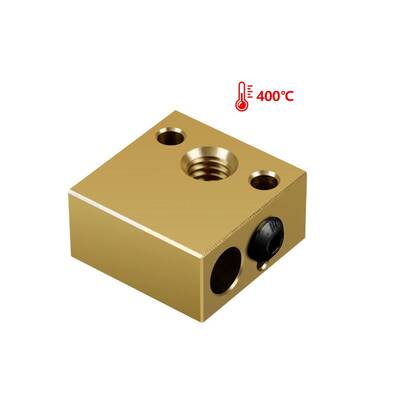 Creality MK8-CR10 Isıtıcı Blok - 20x20x10mm - 400°C - Brass