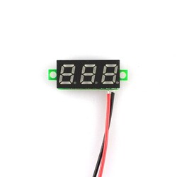 Dijital Mini 0.28'' 4.5-30V DC Kırmızı Voltmetre - Thumbnail