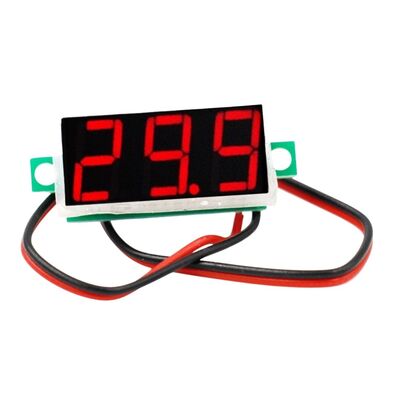 Dijital Mini 0.28'' 4.5-30V DC Kırmızı Voltmetre
