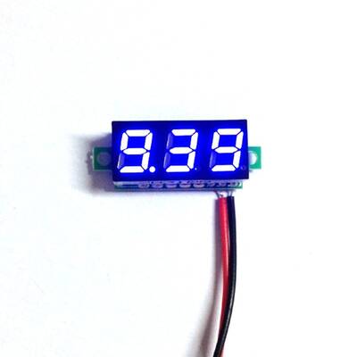 Dijital Mini 0.28'' 4.5-30V DC Mavi Voltmetre