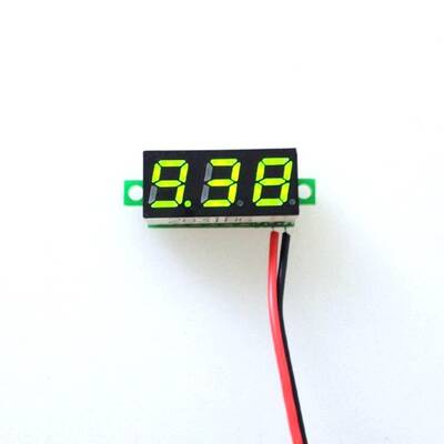 Dijital Mini 0.28'' 4.5-30V DC Yeşil Voltmetre
