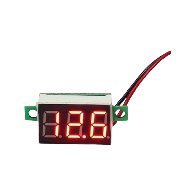 Robo90 - Dijital Mini Voltmetre DC 0V-30V Gerilim (Kırmızı) - 0.28