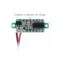 Dijital Mini Voltmetre DC 2.5-30V - Kırmızı - Thumbnail
