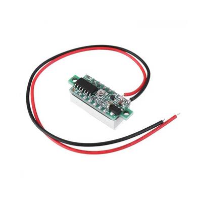 Dijital Mini Voltmetre DC 2.5-30V - Kırmızı