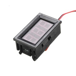 Dijital Panel Voltmetre AC 30-500V - Kırmızı - Thumbnail