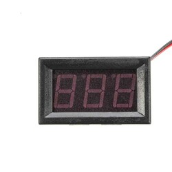 Dijital Panel Voltmetre AC 30-500V - Kırmızı - Thumbnail