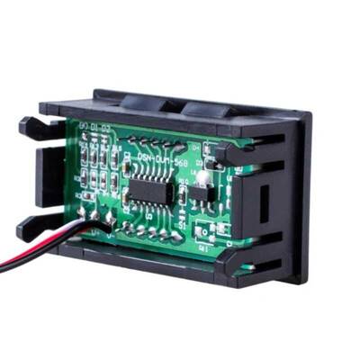 Dijital Panel Voltmetre DC 0-100V - Kırmızı