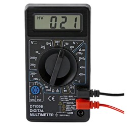 DT-830B Dijital Multimetre - Siyah (Buzzer Yok) - Thumbnail
