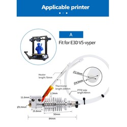 E3D V5 Anycubic Vyper Hotend Seti - 24V - Thumbnail