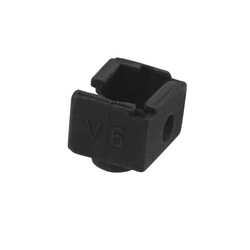 E3D V6 Alüminyum Isıtıcı Blok Silikon Kılıfı - Siyah - Thumbnail