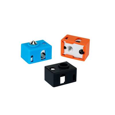 E3D V6 PT100 Alüminyum Isıtıcı Blok Silikon Kılıfı - Mavi