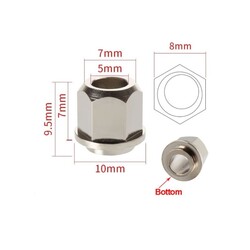 Eksantrik Düz Taban Somun - 5x8x9.5mm - Thumbnail