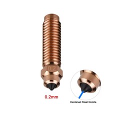 Robo90 - Elegoo Centauri Carbon Krom-Zirkonyum-Bakır Sertleştirilmiş Çelik Nozzle 0.2mm