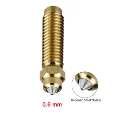 Elegoo Centauri Carbon Sertleştirilmiş Çelik Pirinç Nozzle 0.6mm