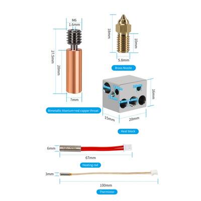 Elegoo Neptune 4 / 4 Pro Hotend Seti