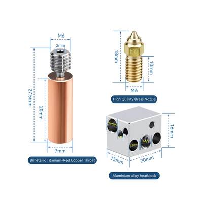 Elegoo Neptune 4 / 4 Pro Hotend Seti - Soğutucu Gövdeli