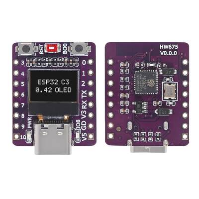 ESP32-C3 0.42 İnç OLED Modülü Wifi+Bluetooth ESP32 Geliştirme Kartı