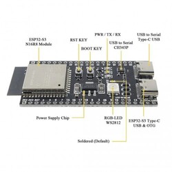 ESP32-S3-DevKitC-1-N8R8 Geliştirme Kartı- Orjinal - Thumbnail