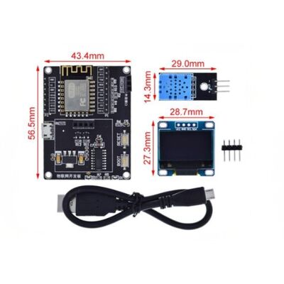 ESP8266 Hava Durumu İstasyonu DIY Kit - 0.96